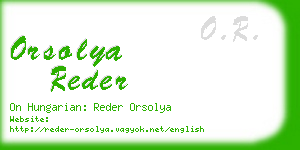 orsolya reder business card
